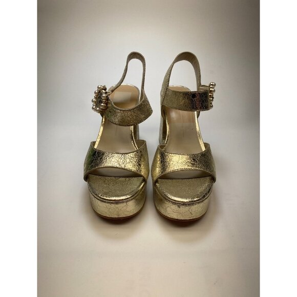 Dolce Vita Womens Bobby Pearl Vintage Gold Heels Sz 8.5 - Picture 2 of 10